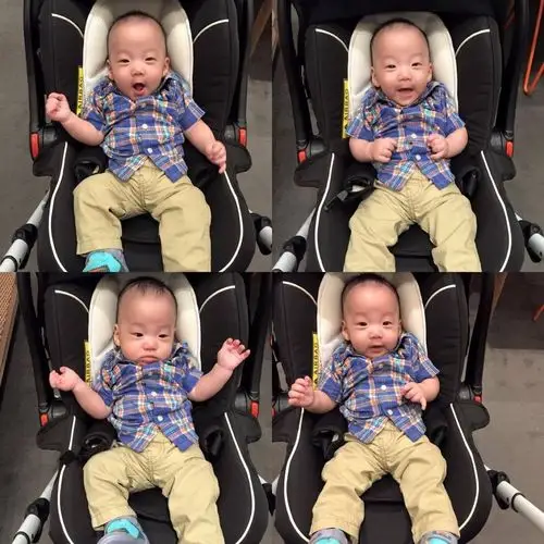 范玮琪儿子出生4个月 已是9个月婴儿体型