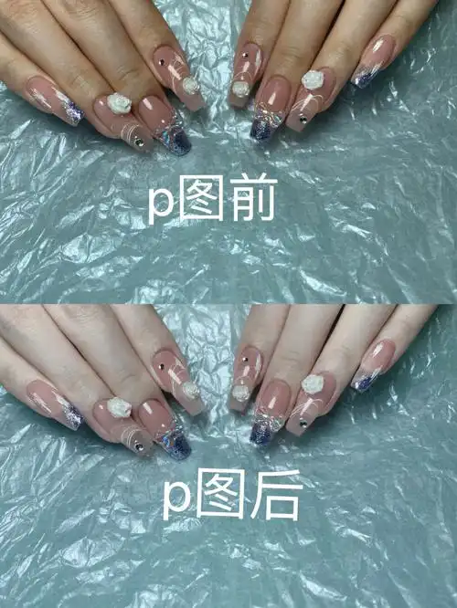 美甲p图一招美白