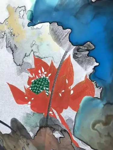 山有扶苏隰有荷华曹俊的荷花系列作品