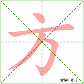 方字的笔顺怎么写?