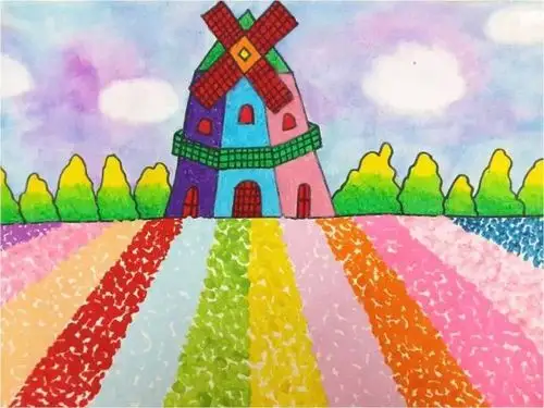 静静地竖立在地平线上,远远望见,仿佛童话世界一般,这就是荷兰的风