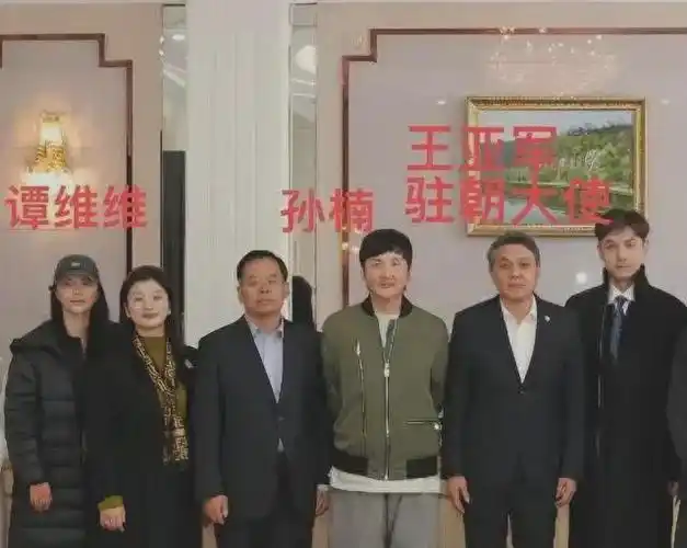 胡歌着正装现身朝鲜,参加交流活动,站大使身边尽显大气,太帅了|孙楠