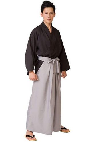 外贸武士道改良剑道服宽松连体裤 和服袴休闲阔腿裤连衣裤剑道服