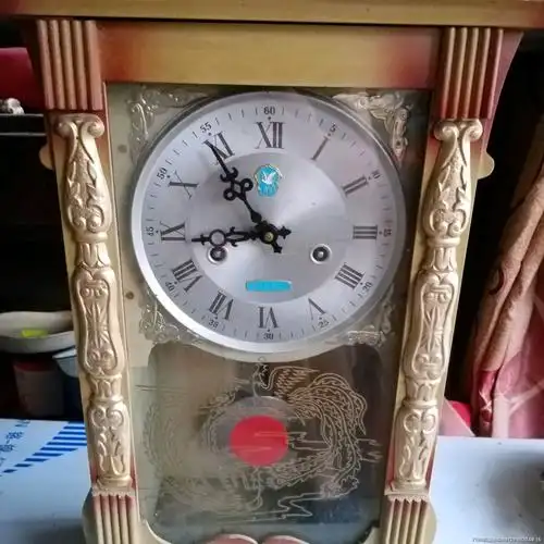 怀旧老木壳百岁牌座钟表_座钟/落地钟_图片收藏_回收价格_7788手表