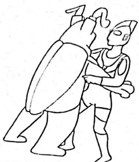 那么怎么把奥特曼打怪兽用简笔 画画下来呢?