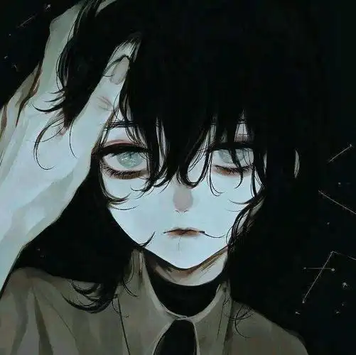 女生头像抑郁哭泣女生动漫头像动漫头像:微丧女生头像黑白伤感动漫