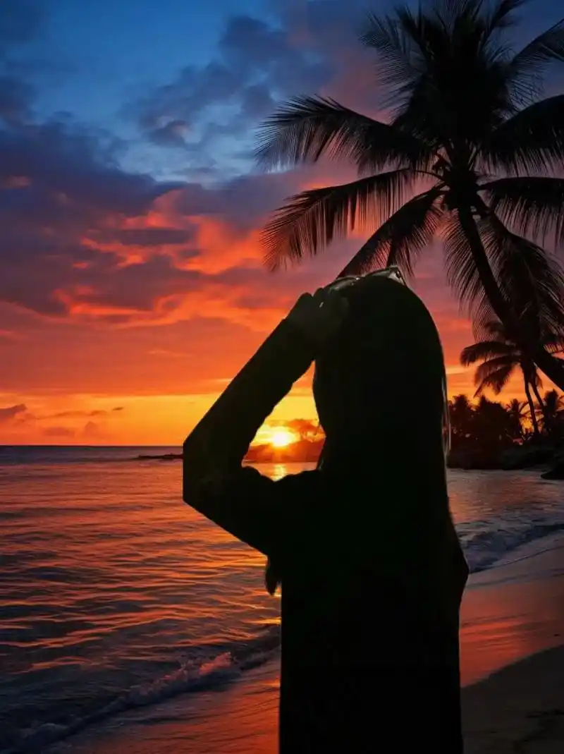 我在人间贩卖黄昏 #日落归山海 #夕阳下的背影 #日落92