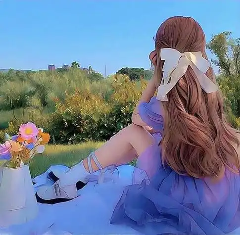 微信头像图片高冷女背影 唯美女生图片动漫_布阁拉