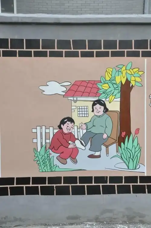 芜湖利民西路凤凰新村家风邻里文化墙彩绘