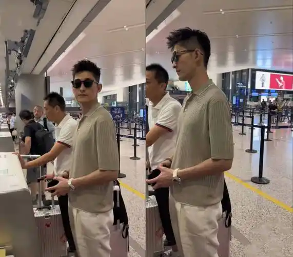 原创张翰变化太大了在机场被路人偶遇连打个招呼都这么不自信