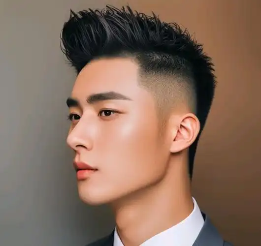 2024尝试时尚男士发型的不二选择:圆寸头,飞机头,分头发型