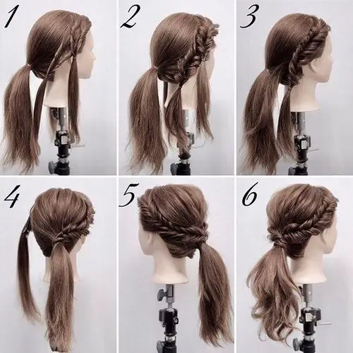 几款五分钟搞定的森系中长发编发教程91_编发_长发_森系_时尚_发型