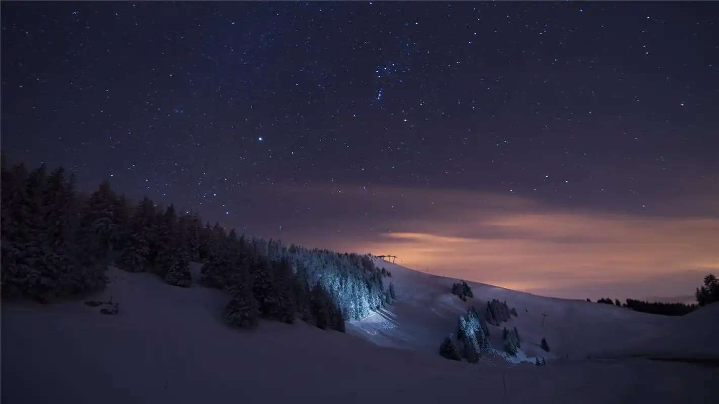 夜景星空唯美高清桌面壁纸