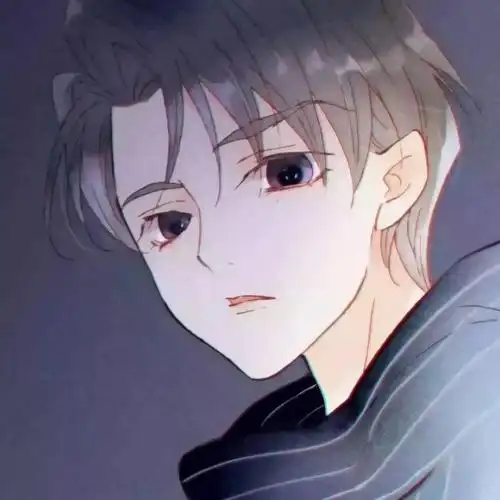 灰发动漫男头二次元男生头像