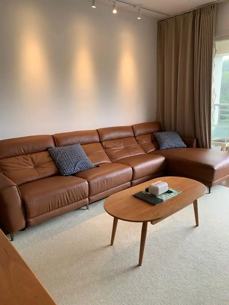 5米复古真皮大沙发只要50009075 之前我去顺德乐从家私城选沙发时