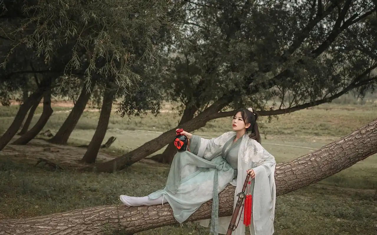 古装武侠少女唯美高清桌面壁纸