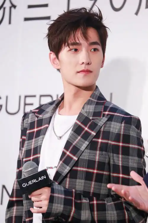 杨洋灰格子西装亮相杭州品牌活动 举手投足间绅士风度满满