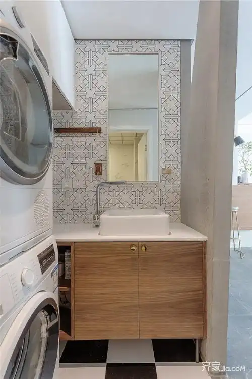 120现代两房装修效果图,现代装修案例效果图-齐家网