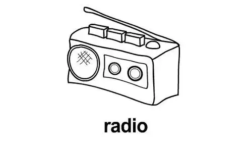 收音机简笔画图片