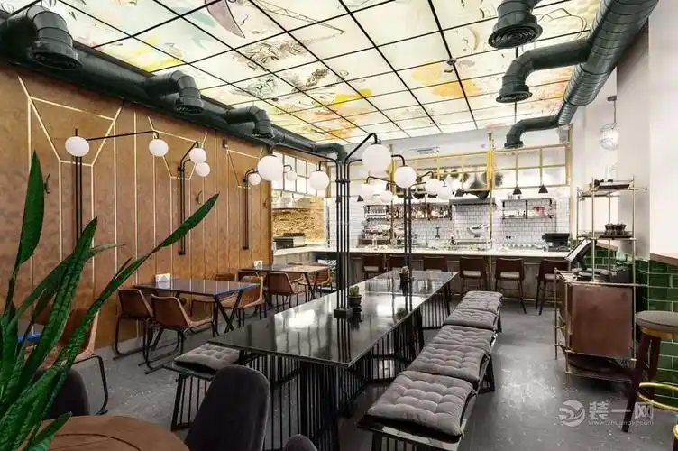 抬头就能看到的创意设计 精选餐厅天花板装修效果图