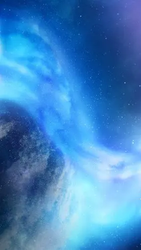 梦幻蓝色渐变星空h5背景