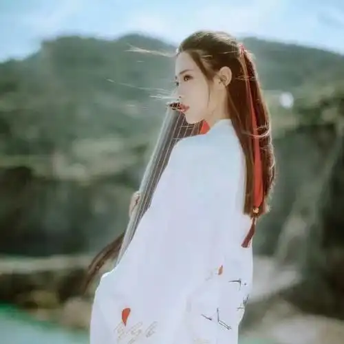 古风白衣思念女生头像图片