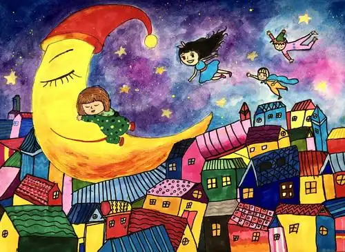 少儿书画作品-梦之旅/儿童书画作品梦之旅欣赏_中国少儿美术网