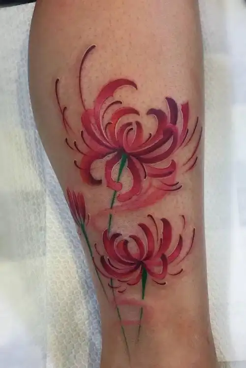 彼岸花纹身图片