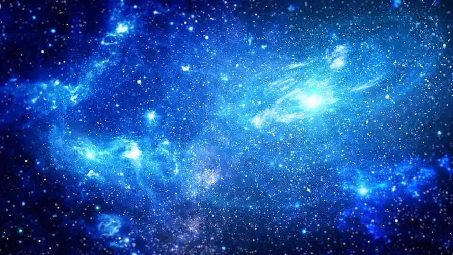 4k蓝色神秘浩瀚宇宙星云视频背景ae模板星空背景