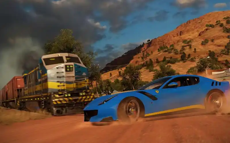 xsx《极限竞速:地平线3》运货火车表演赛_哔哩哔哩_bilibili