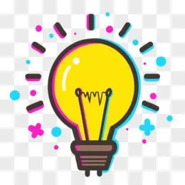 元素pngai儿童节带灯泡彩色旋转木马小木马红白间接顶棚金色底座游乐