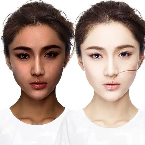 展示与对比:深海泥火山泥一洗白全身美白神器长久白学生美白身体乳