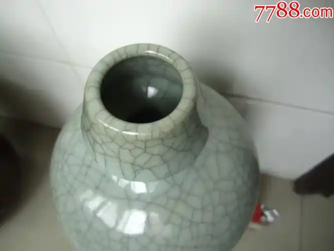 80年代汝窑特大瓶--摆着真漂亮_陕西大学堂【7788瓷器】