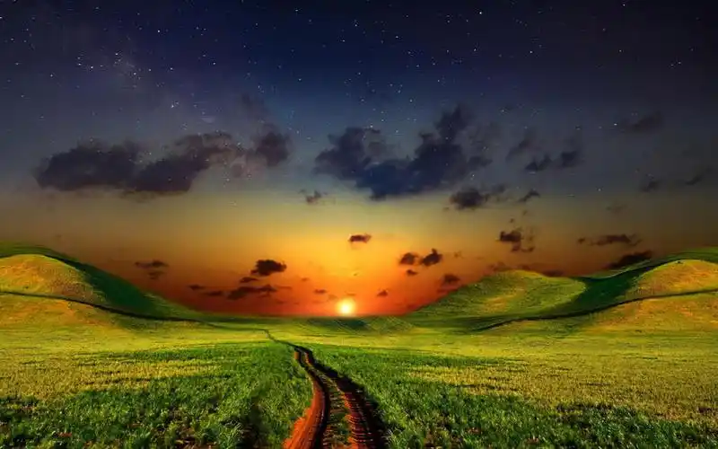 唯美护眼绿色风景图片电脑壁纸高清大图预览1920x1200_风景壁纸下载