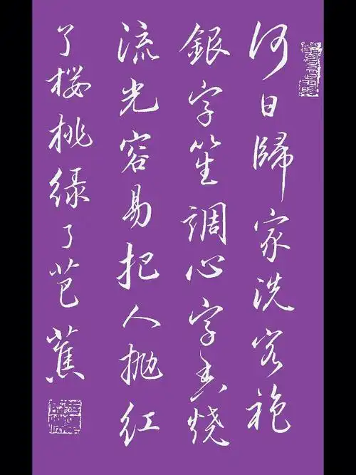 流光容易把人抛,红了樱桃,绿了芭蕉#我的书法分享  #每日练字打卡