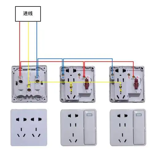 多个插座接线是否正确?每个插座能否单独控制吗?