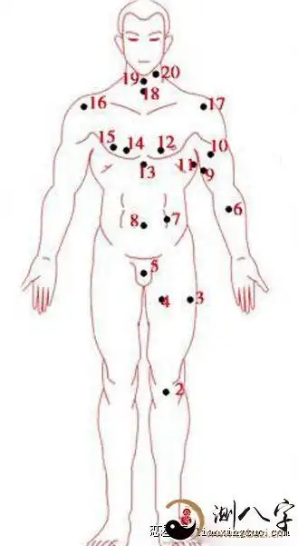 男人女人全身上下痣相图解测命运
