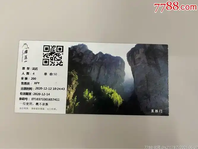 雁荡山灵岩门票,多人票
