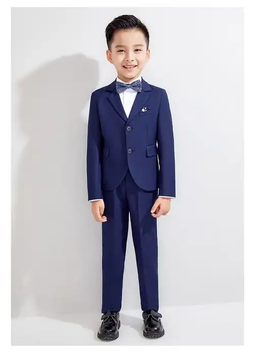 罗蒙儿童西装套装帅气男童花童礼服钢琴演出服中大童小男孩西服春