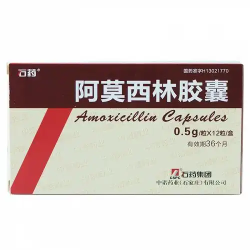 石药阿莫西林胶囊05g12粒