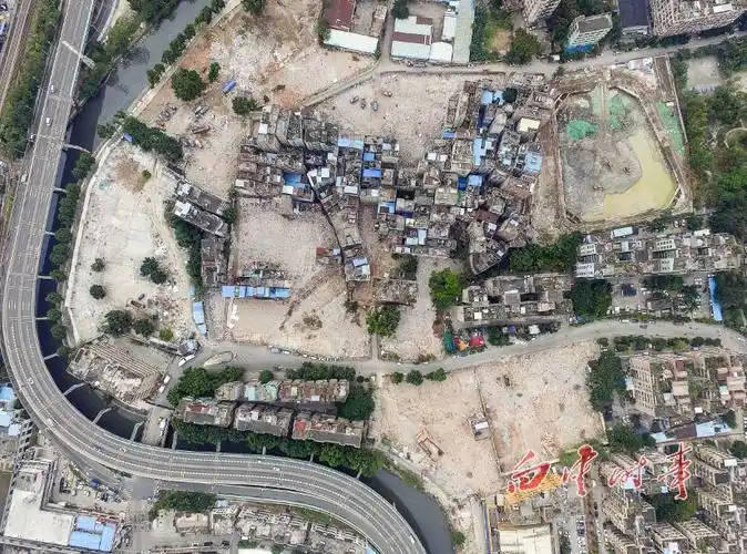 已拆9万平米,一年了,田心村改造项目前后对比!(航拍)