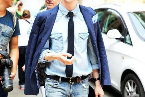 初秋男装潮流穿法:把西装披肩上