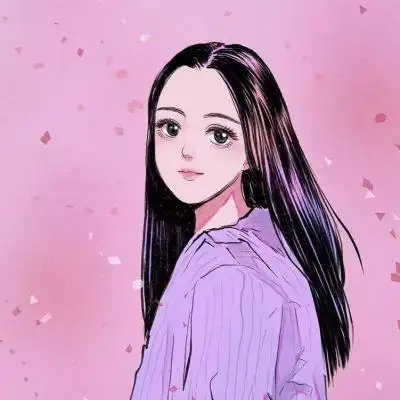 复古动漫女头像 粉色复古风图片女生头像 - 动漫头像 - 潮人个性网