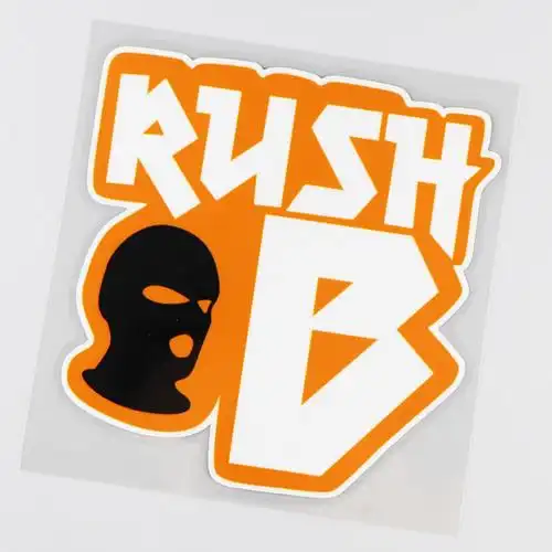 卓贴rushb凶猛悍匪阵营文字个性趣味汽车装饰贴