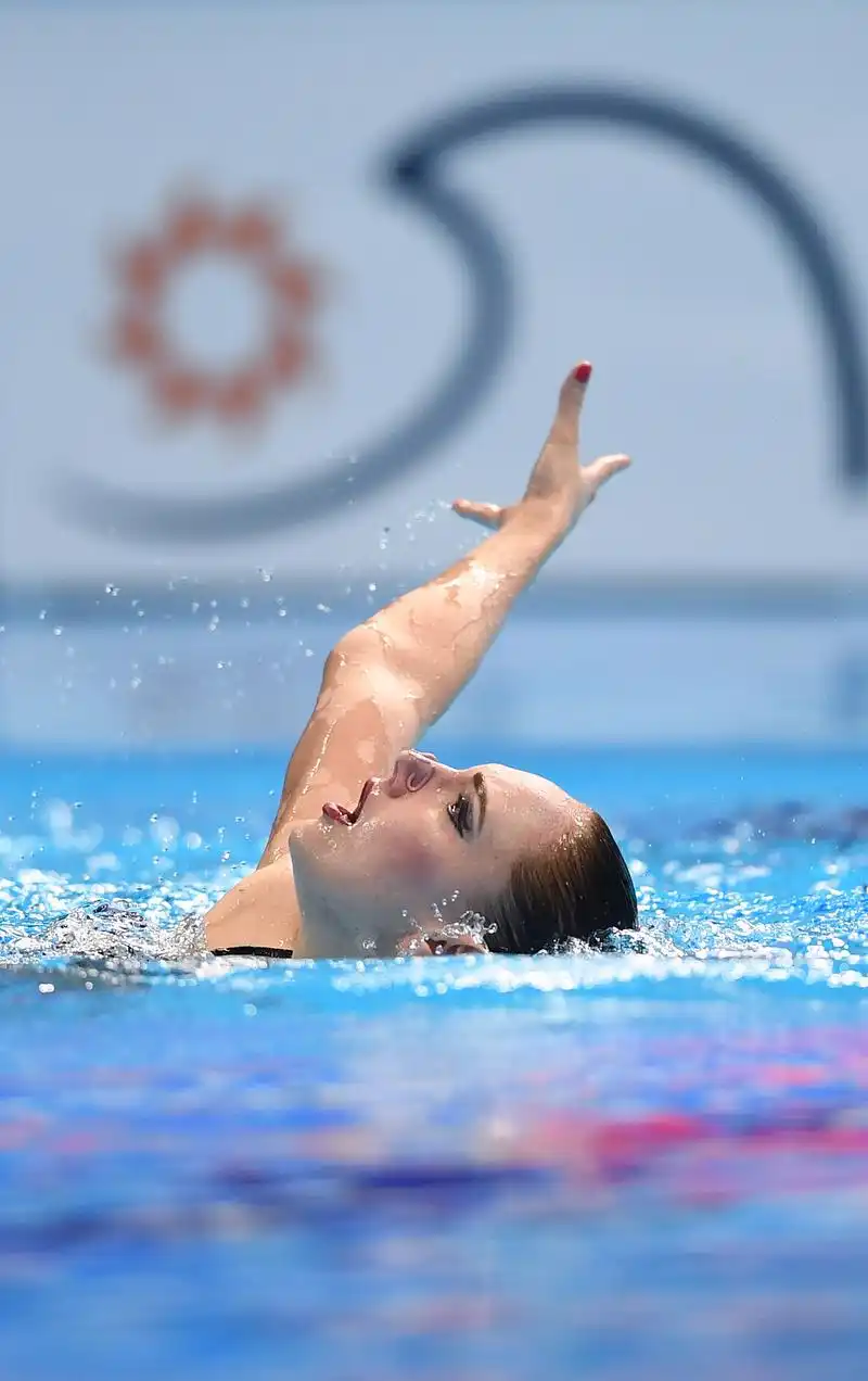 花样游泳——女子单人技术自选:俄罗斯选手科列斯尼琴科夺冠