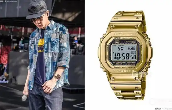 林俊杰佩戴卡西欧g-shock系列gmw-b5000tfg-9腕表
