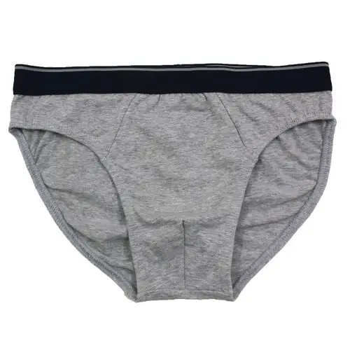 外贸原单纯棉男士中腰三角裤简约舒适莱卡透气内裤