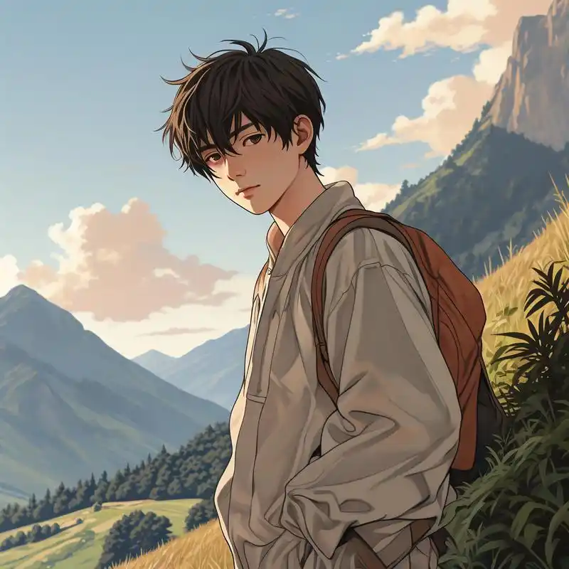 男生清新头像91自然风景映衬