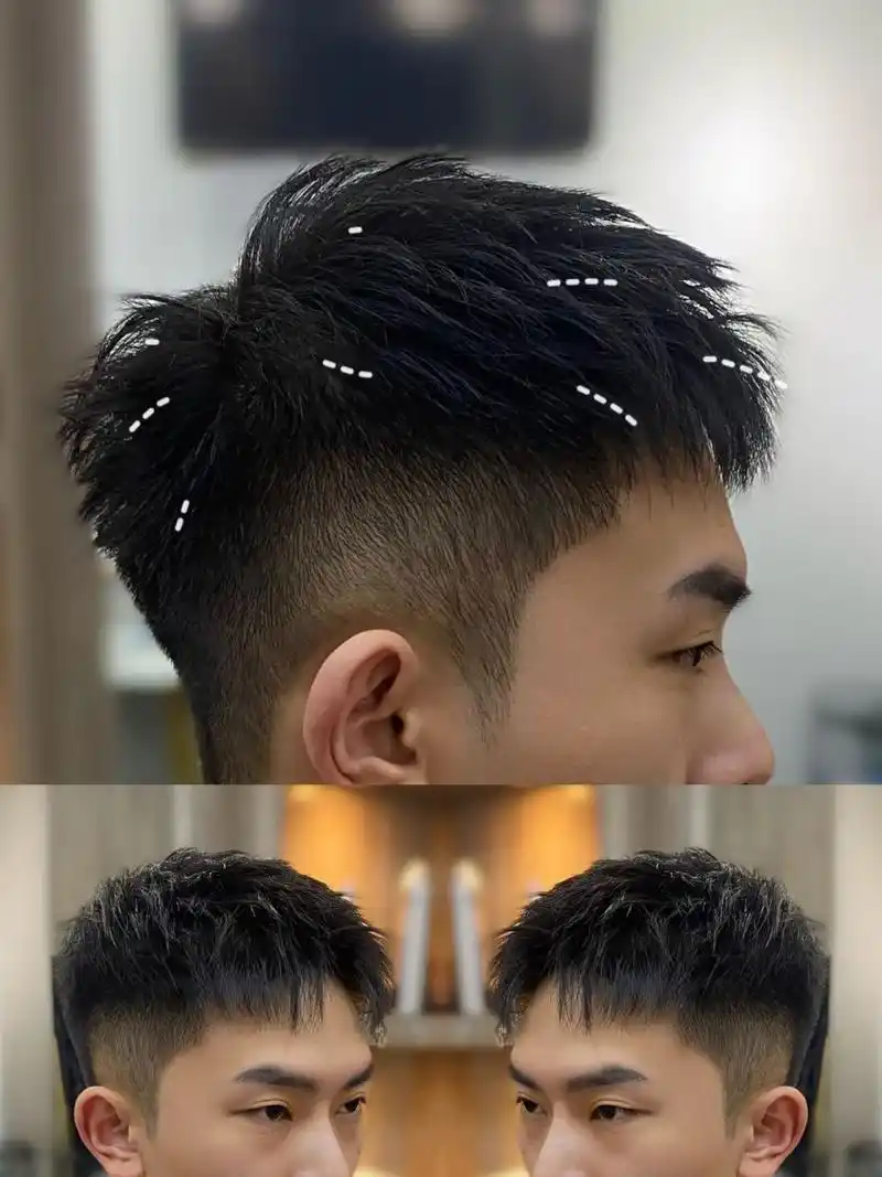 高额头男生发型推荐 发际线高,必须留一点刘海拉低额头高额头,平时吹