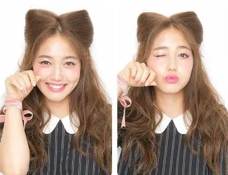 脸大的她换了发型后,就像换脸!